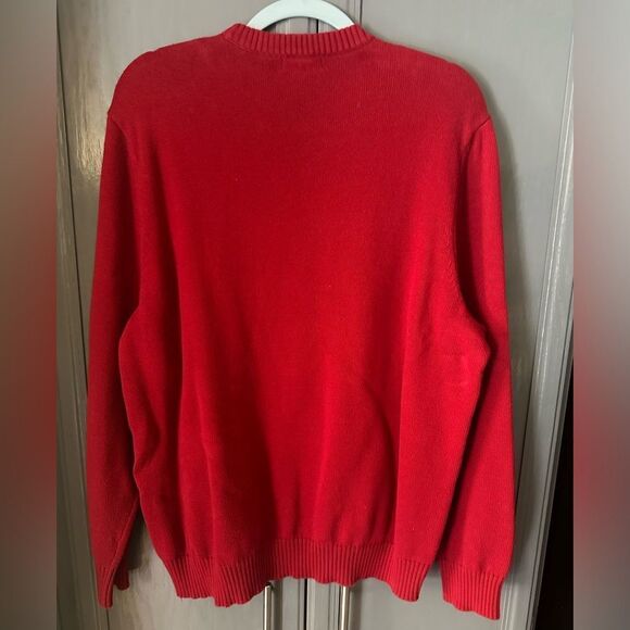 Dockers Christmas Sweater XL Crew Neck Snow Flake - Picture 2 of 4